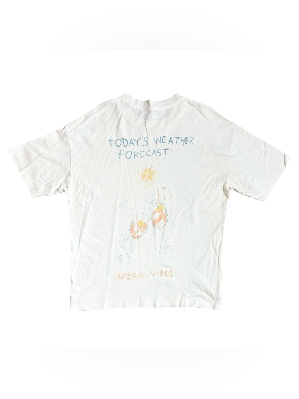 Suspicious Antwerp Aperol Vibes Tee Shirt White